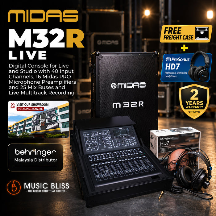 Midas M32R LIVE 40-channel Digital Mixer for Live Performance and Studio Recording