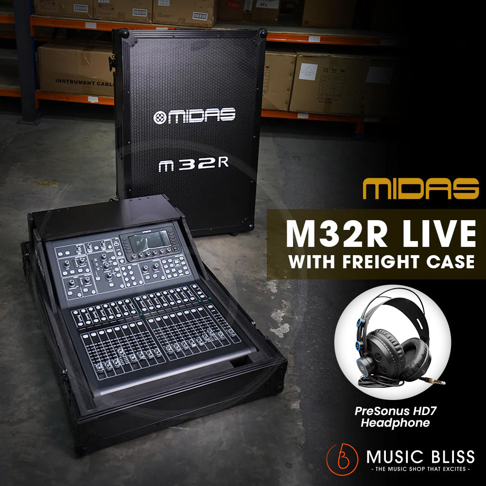 Midas M32R LIVE 40-channel Digital Mixer for Live Performance and Studio Recording