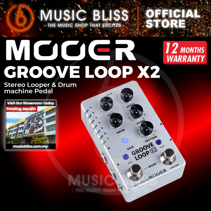 Mooer Groove Loop X2 - Stereo Looper / Drum Machine