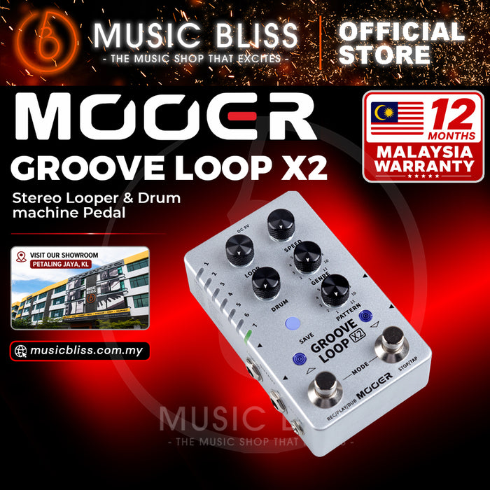 Mooer Groove Loop X2 - Stereo Looper / Drum Machine