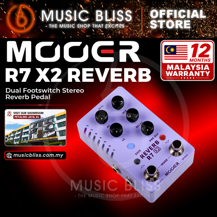 Mooer R7 X2 Reverb Pedal