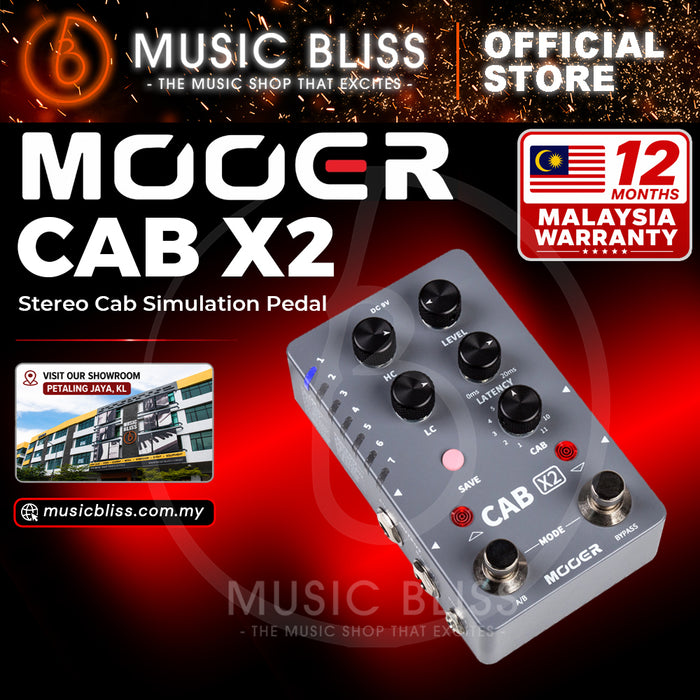Mooer Audio CAB X2 Stereo Cabinet Simulation Pedal
