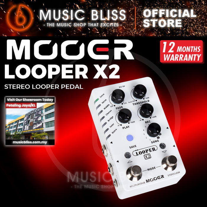 Mooer Looper X2 Stereo Looper Pedal