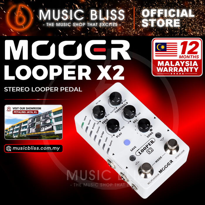 Mooer Looper X2 Stereo Looper Pedal