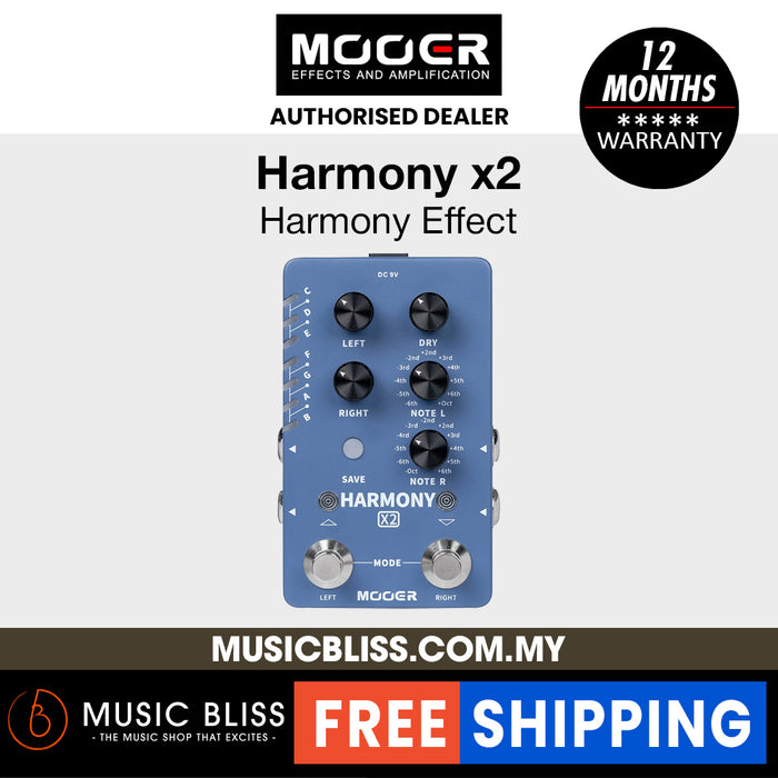 Mooer Harmony X2 - Harmony Pedal