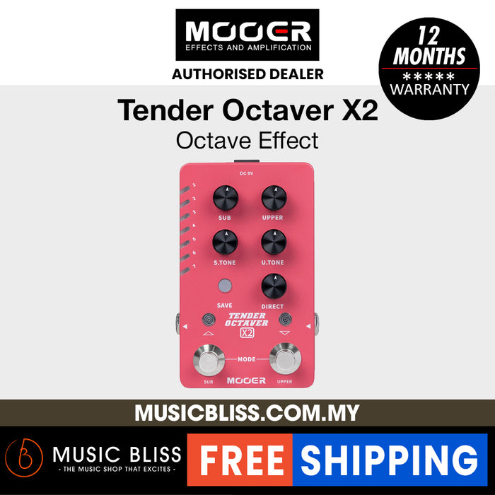 Mooer Tender Octaver X2 Octave Pedal
