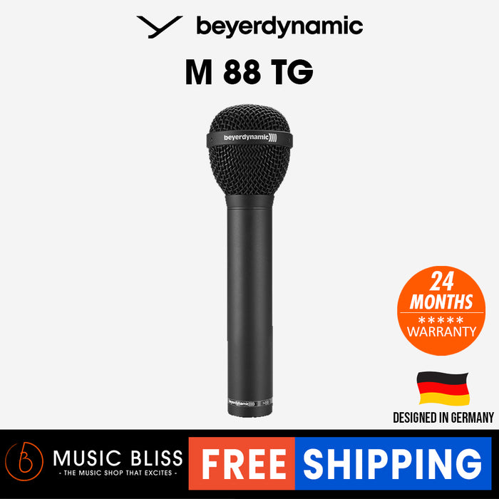Beyerdynamic M 88 TG Hypercardioid Dynamic Vocal & Instrument Microphone, All Purpose Microphone - Music Bliss Malaysia