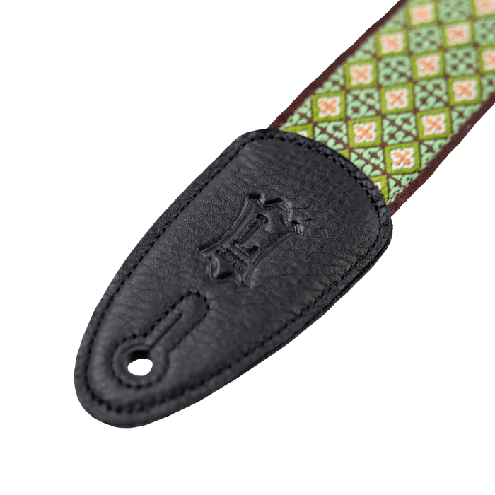 Levy's Hootenanny Guitar Strap - Green Mosaic