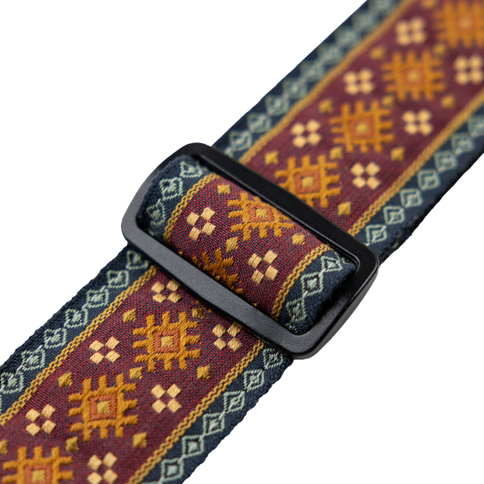 Levy's Hootenanny Guitar Strap - Red Aztec