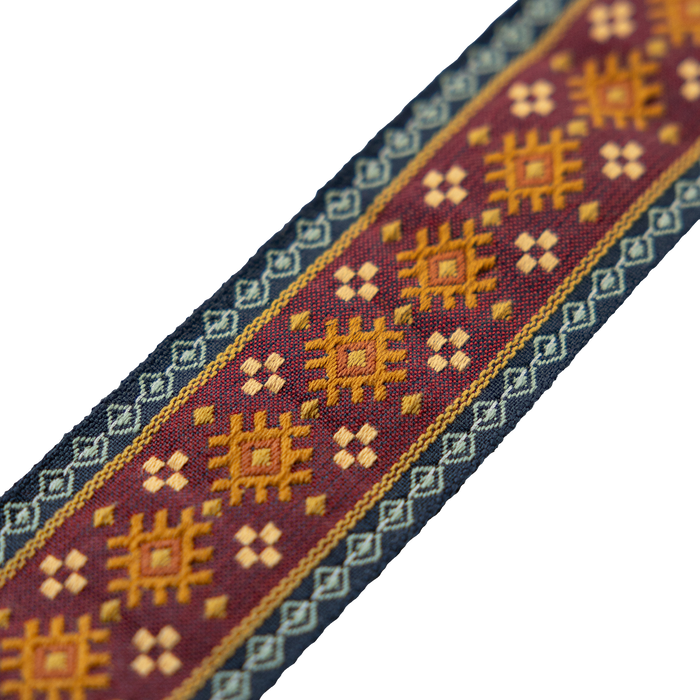 Levy's Hootenanny Guitar Strap - Red Aztec