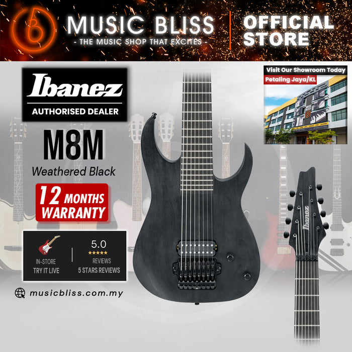 Ibanez Mårten Hagström Signature M8M Electric Guitar - Weathered Black