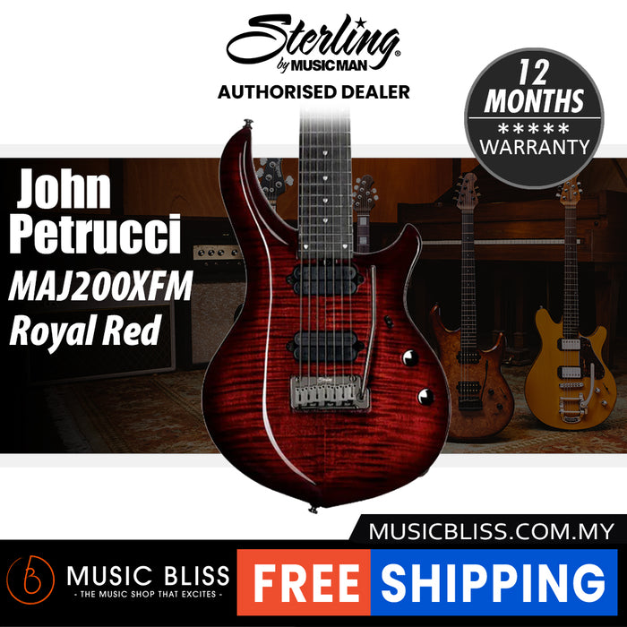 Sterling By Music Man John Petrucci Majesty MAJ200XFM Electric Guitar - Royal Red