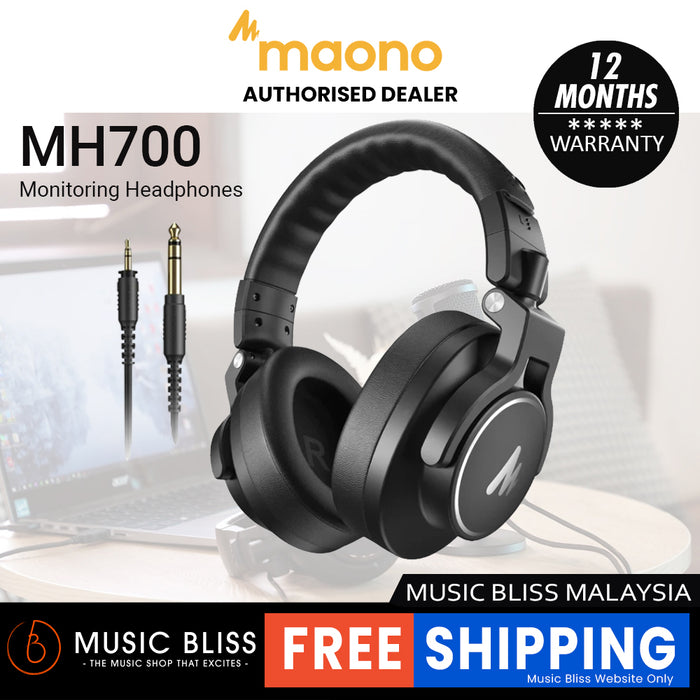 MAONO MH700 Closed-back Dynamic Headphones - Black