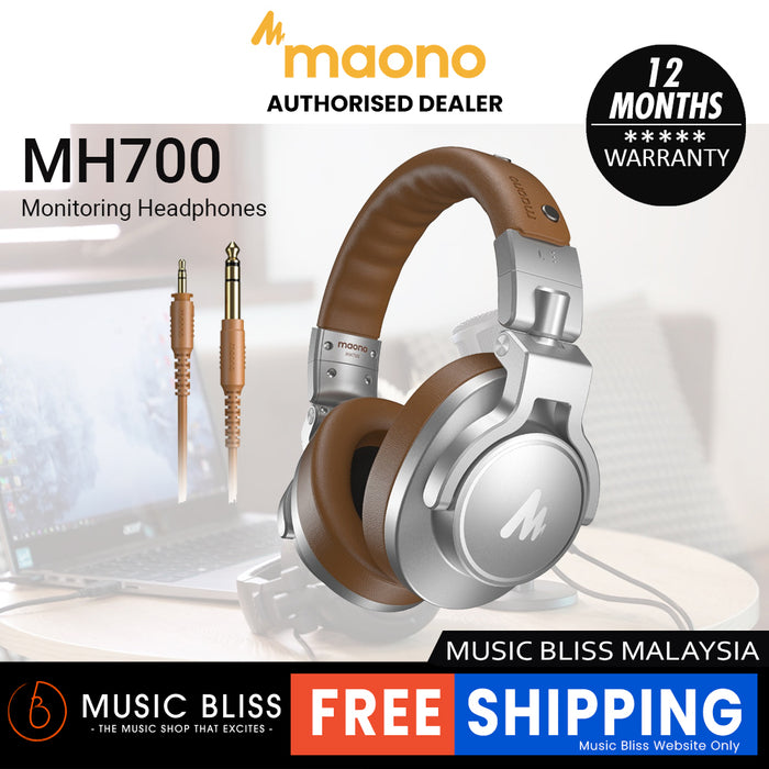 MAONO MH700 Closed-back Dynamic Headphones - Silver