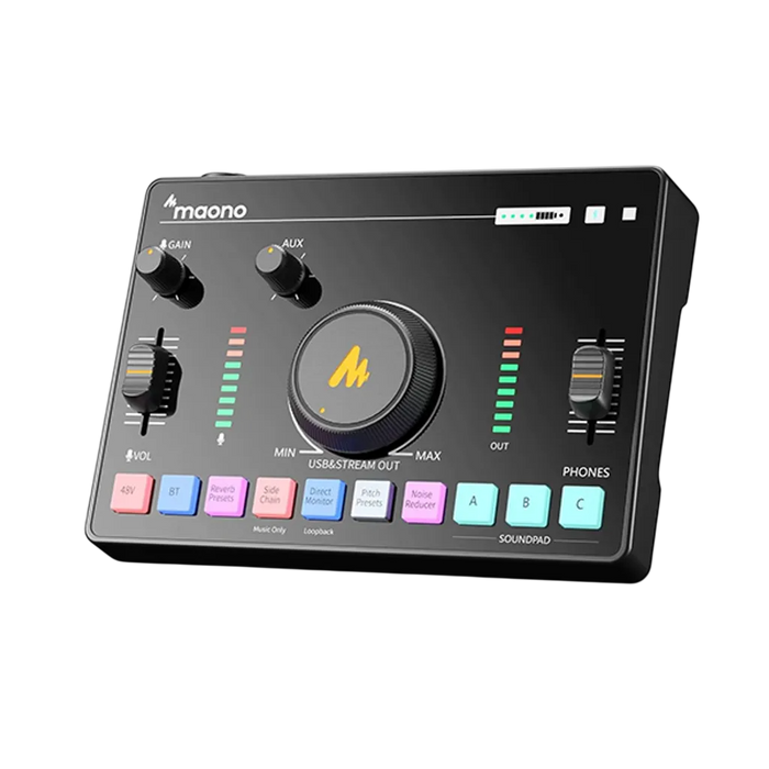 MAONO AMC2 NEO One-Stop Streaming Audio Mixer & Sound Card - Black