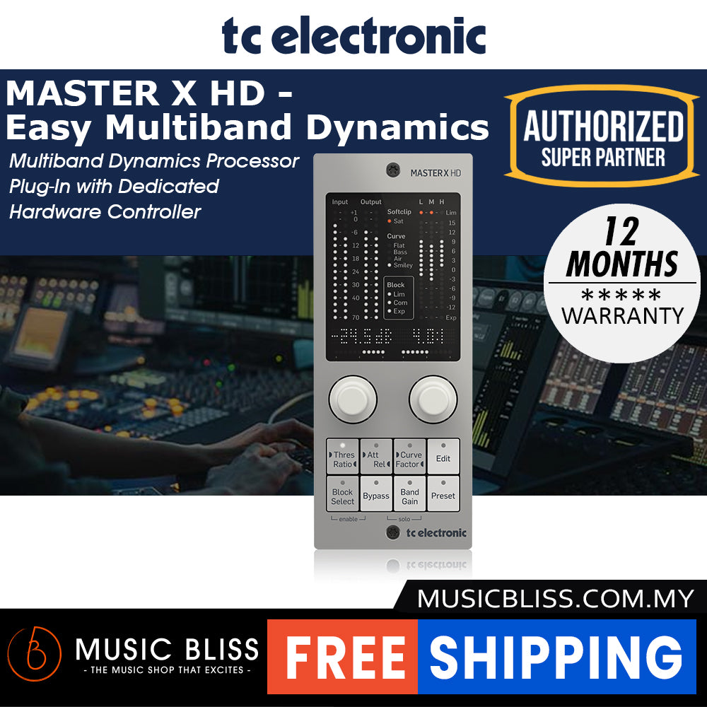 TC Electronic MASTER X HD-DT Multiband Dynamics Processor Plug-in with ...