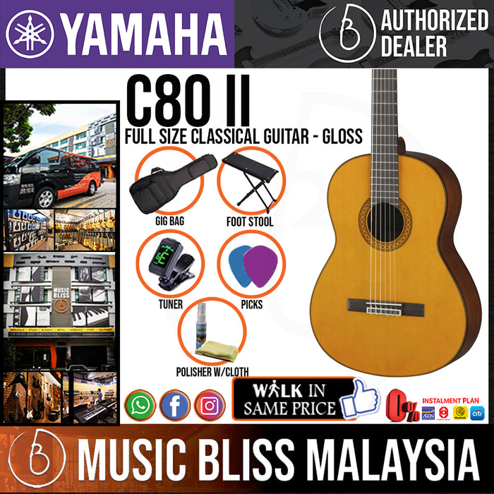 Yamaha C80 II Full Size Classical Guitar