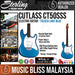 Sterling Cutlass CT50SSS Electric Guitar - Toluca Lake Blue - Music Bliss Malaysia