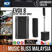 RCF EVOX 8 Compact Active Two-Way PA Speaker With Bass System - Music Bliss Malaysia