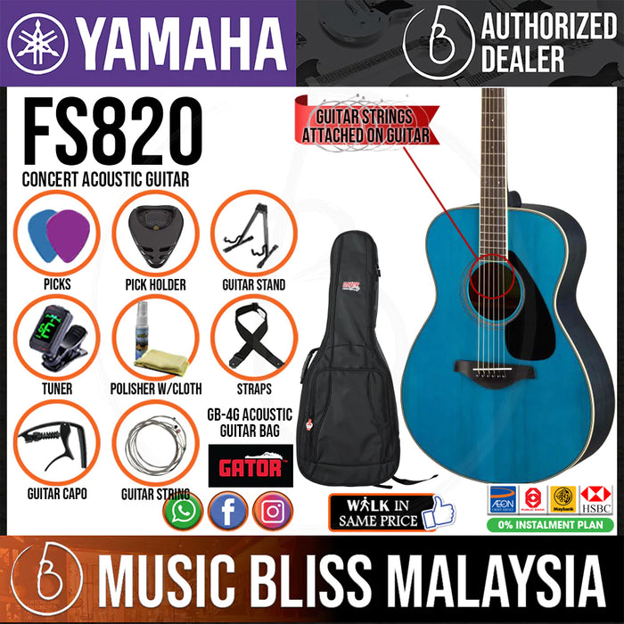 Yamaha FS820 Concert Acoustic Guitar