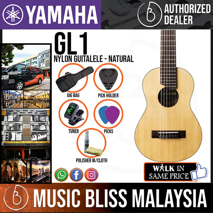 Yamaha GL1 Nylon Guitalele with Gig Bag - Natural