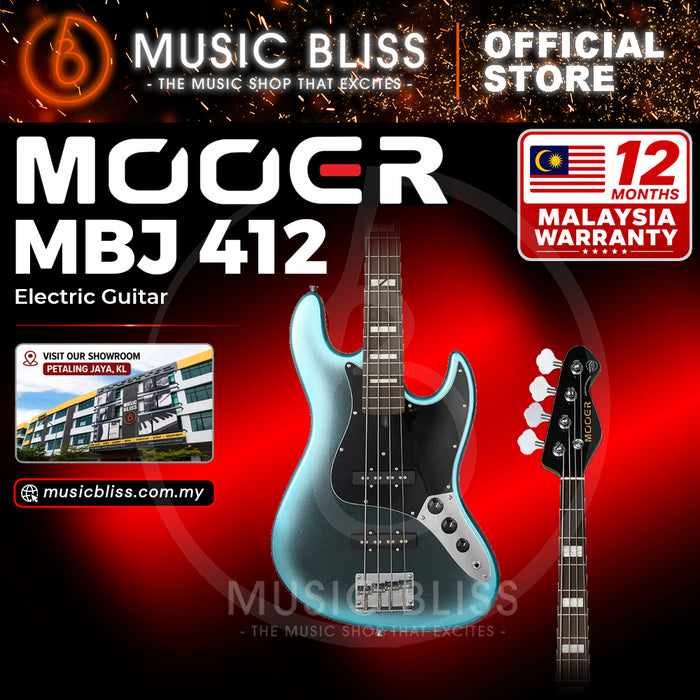Mooer MBJ412 Dark Blue Electric Bass