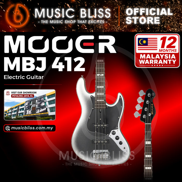 Mooer MBJ412 Dark Silver Electric Bass
