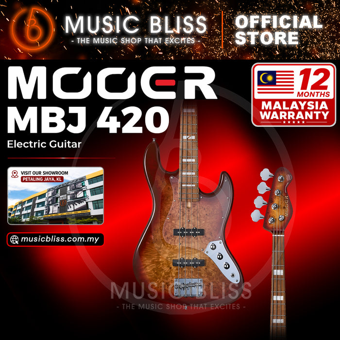 Mooer MBJ420 Red Burst Electric Bass