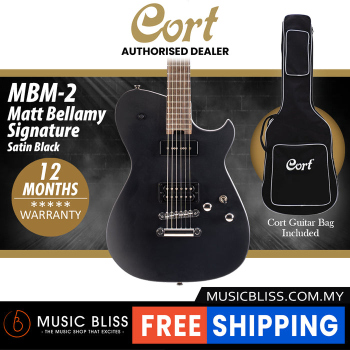 Cort MBM-2 Meta Series Matt Bellamy Signature Electric Guitar with Gigbag - Satin Black