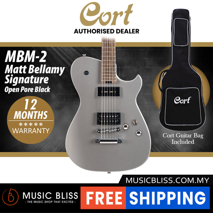 Cort MBM-2 Meta Series Matt Bellamy Signature Electric Guitar with Gigbag - Starlight Silver