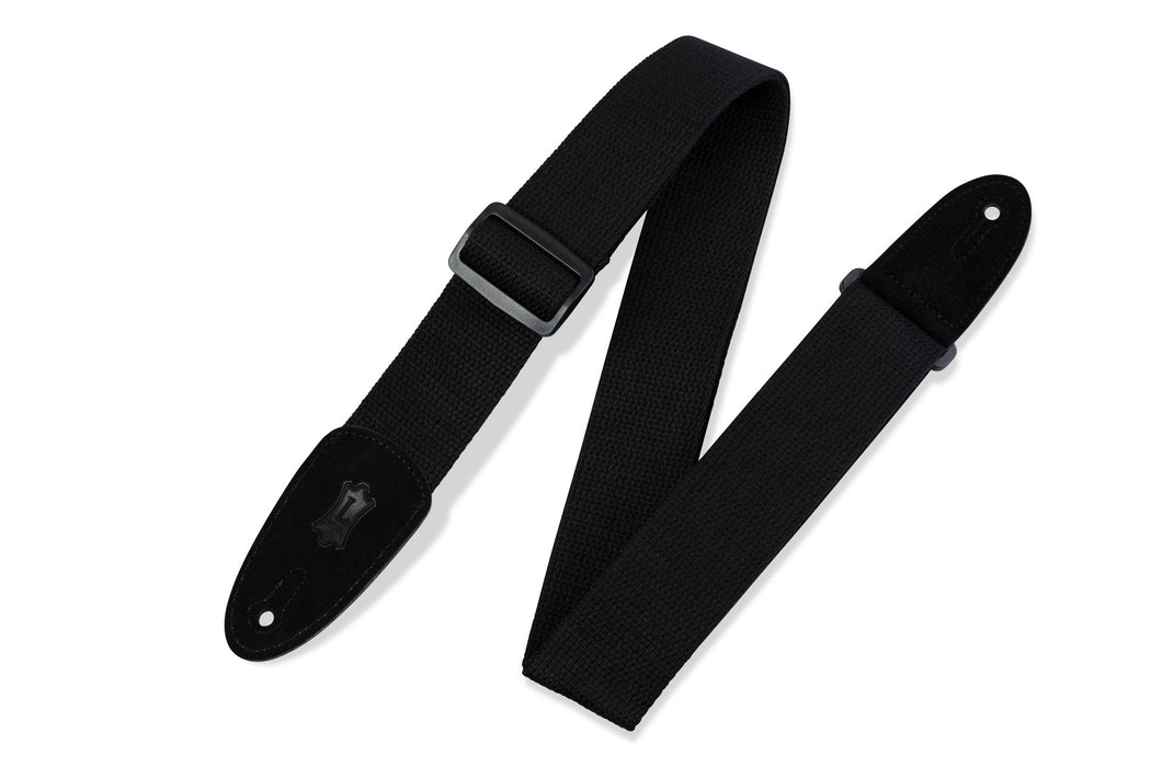 Levy's MC8 Cotton Guitar Strap - Black - Music Bliss Malaysia