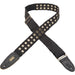 Levy's MC8TWEY Worn Torn Cotton Guitar Strap - Black - Music Bliss Malaysia