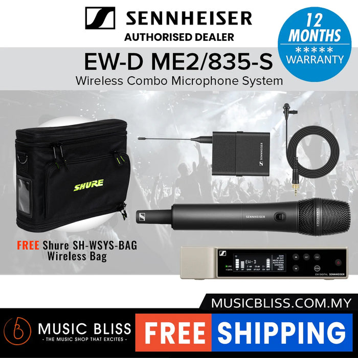 Sennheiser EW-D ME2/835-S SET Digital Wireless Combo Microphone System