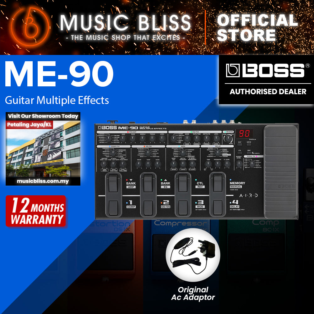 Boss ME-90 Guitar Multi-effects Pedal (ME90) | Music Bliss Malaysia