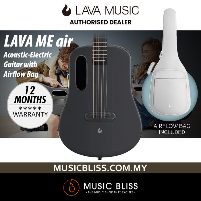 Lava ME AIR Carbon Acoustic-Electric Guitar with Airflow Bag - Space Black