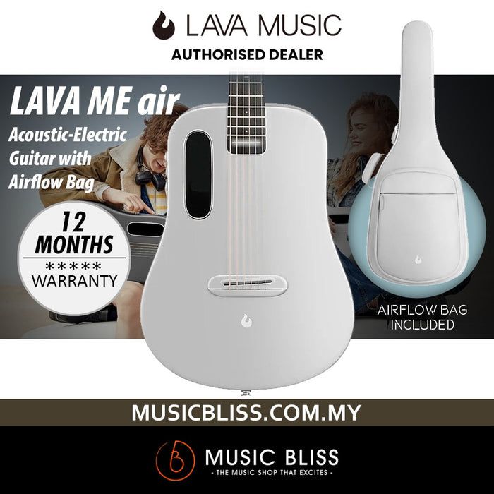 Lava ME AIR Carbon Acoustic-Electric Guitar with Airflow Bag - Silver