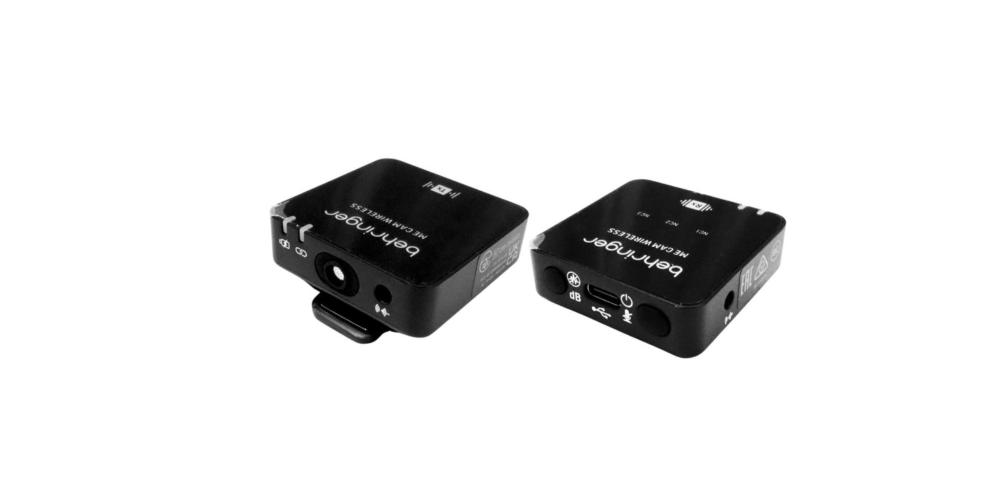 Behringer ME CAM WIRELESS Digital Wireless Clip-On Microphone System with Auxiliary Microphone on Receiver