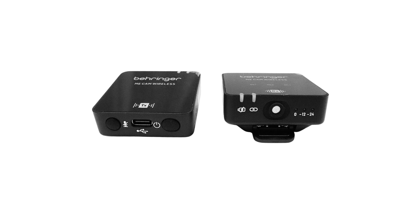 Behringer ME CAM WIRELESS Digital Wireless Clip-On Microphone System with Auxiliary Microphone on Receiver