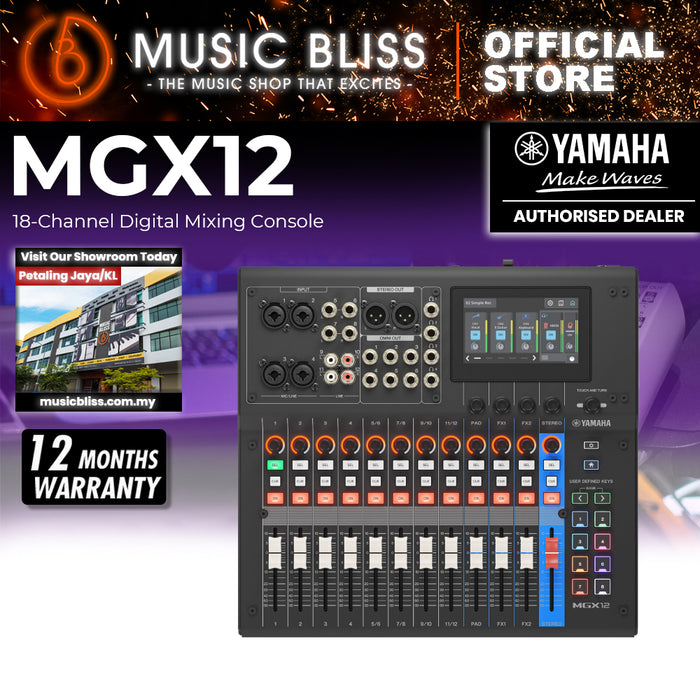 Yamaha MGX12 18-Channel Digital Mixing Console - Black