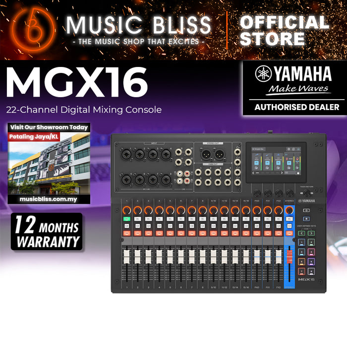 Yamaha MGX16 22-Channel Digital Mixing Console - Black