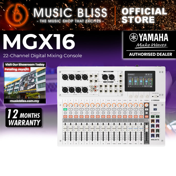 Yamaha MGX16 22-Channel Digital Mixing Console - White
