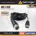 Behringer MIC 2 USB - Microphone to USB Interface Cable - Music Bliss Malaysia