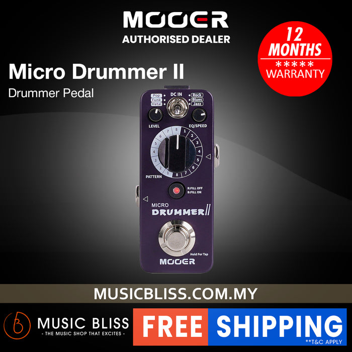 Mooer Micro Drummer II Drummer Pedal