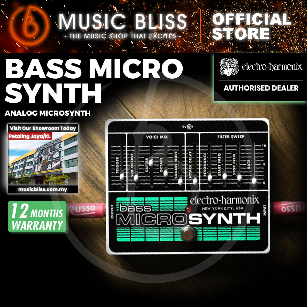 electro-harmonix bass micro synth pedal Electro Harmonix Bass Micro Synth Effects Pedal (Electro-Harmonix / EHX)
