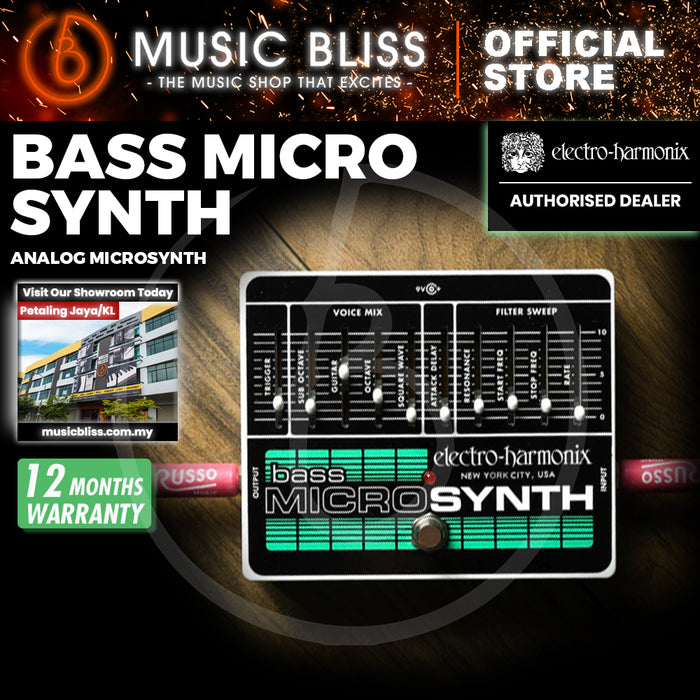Electro Harmonix Bass Micro Synth Effects Pedal