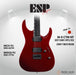 ESP Original M-II CTM NT Ebony FB - Deep Candy Apple Red [MIJ - Made in Japan] - Music Bliss Malaysia