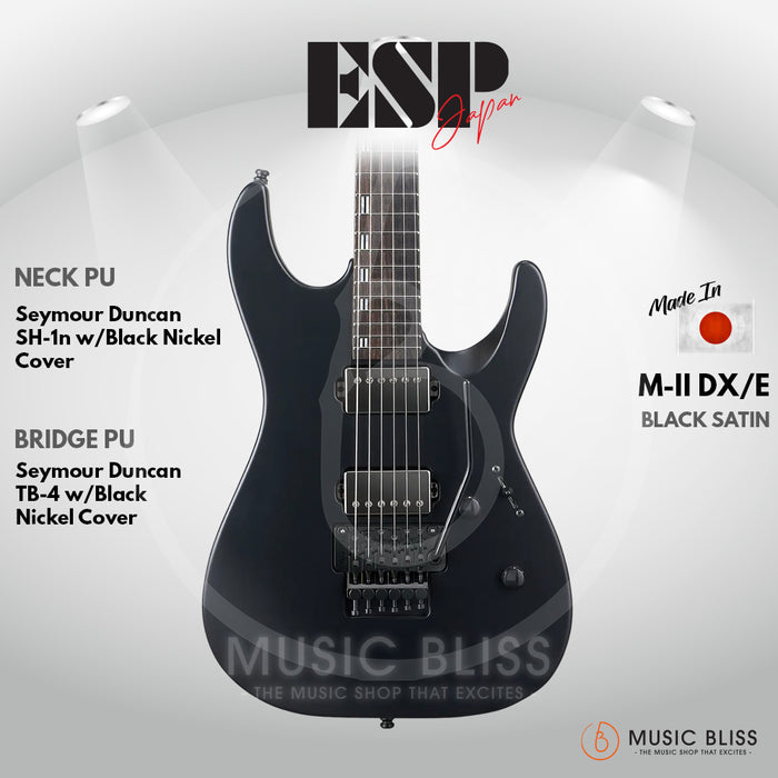 ESP Original M-II DX/E - Black Satin [MIJ - Made in Japan]