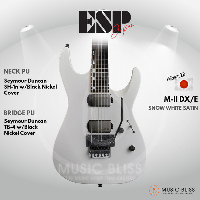 ESP Original M-II DX/E - Snow White Satin [MIJ - Made in Japan]