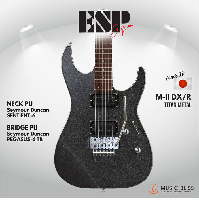 ESP Original M-II DX/R - Titan Metal [MIJ - Made in Japan] - Music Bliss Malaysia