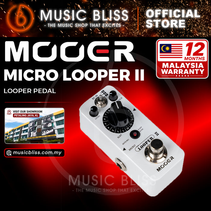 Mooer Micro Looper II Guitar Loop Pedal